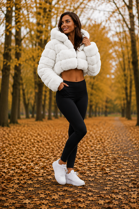 Faux Fur Cropped Jacket