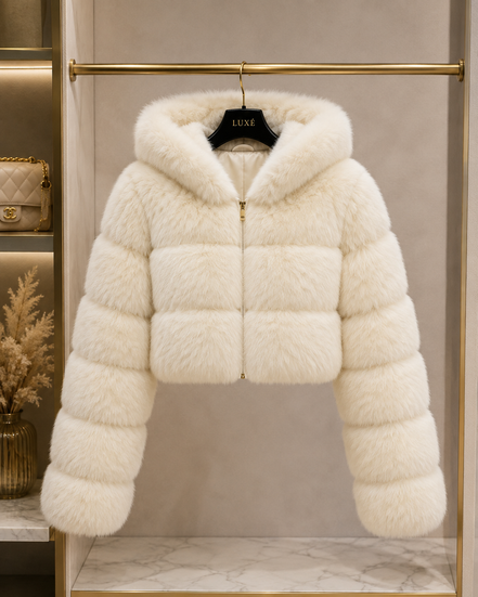 Women’s Cropped Faux Fur Jacket