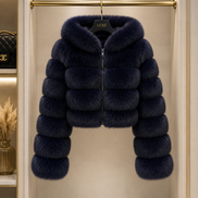 Women’s Cropped Faux Fur Jacket