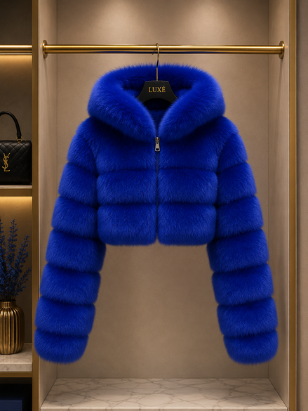 Women’s Cropped Faux Fur Jacket